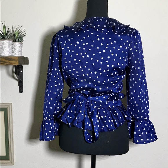 Women’s étophe studios wrap peplum size L - Picture 5 of 12